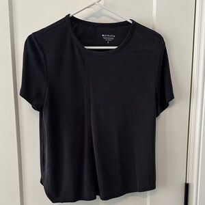 Athleta Women's Black Short Sleeve Tee
